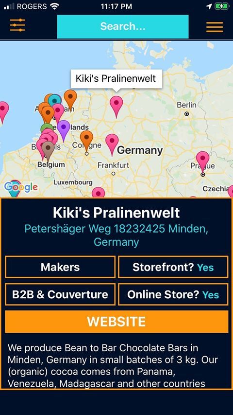 Bean to Bar Map - Kiki's Pralinenwelt