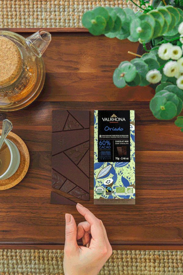 Oriado Bio Schokoladentafel von Valrhona - Zartbitter - Fairtrade