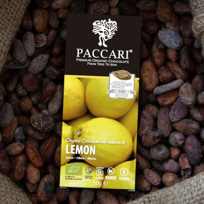 Paccari Bio Schokolade mit Zitrone (Lemon)