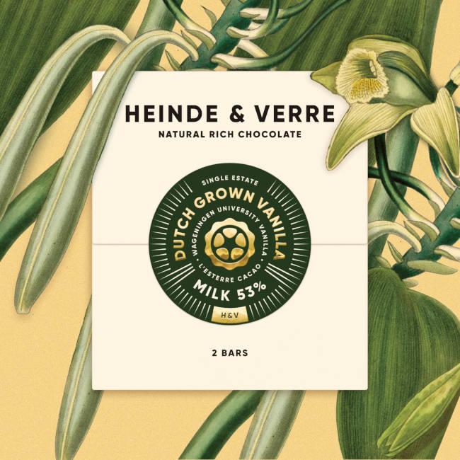 Dutch Grown Vanilla Milk 53% Schokolade von Heinde & Verre