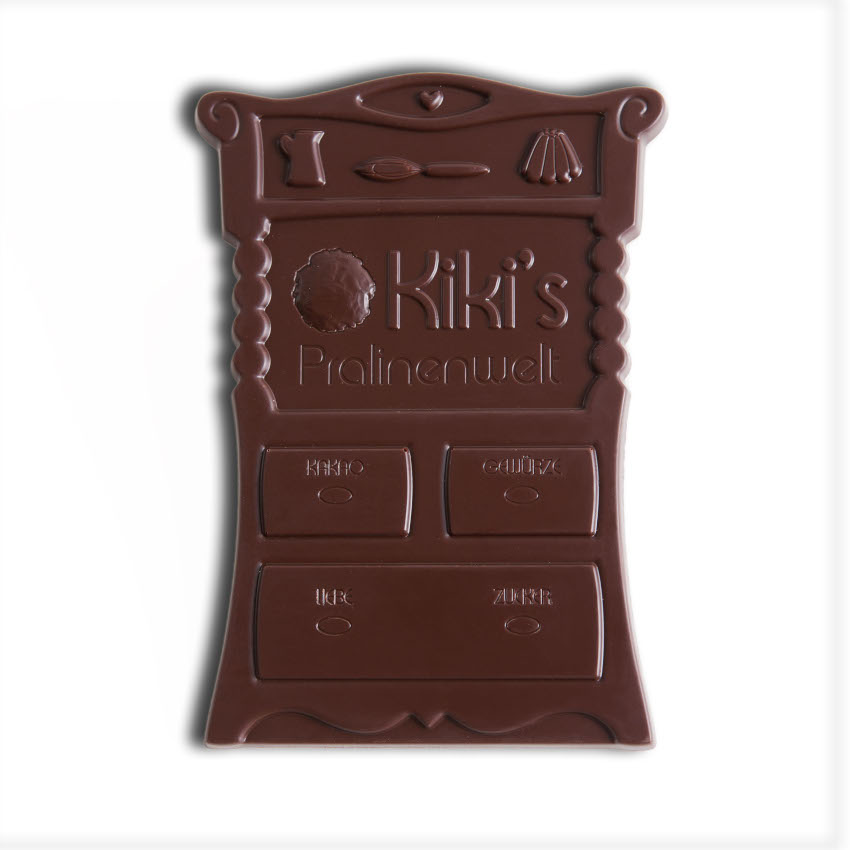 Kiki's Edelbitter Schokolade mit Pfefferminze, unverpackt