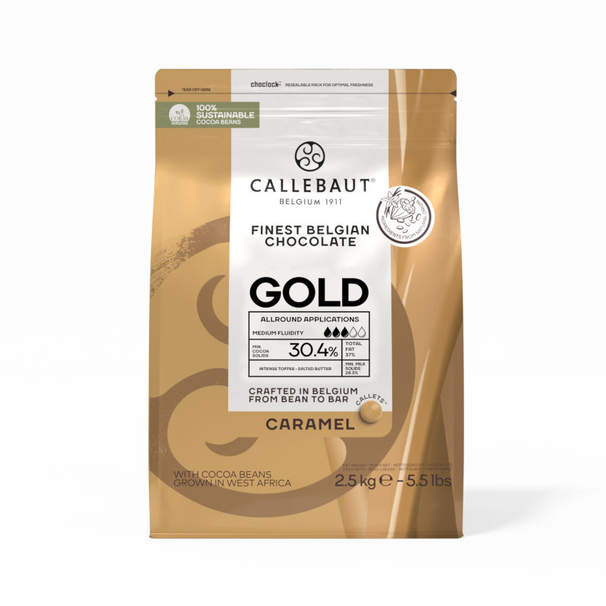 GOLD Karamell Kuvertüre von Callebaut 2,5kg Beutel