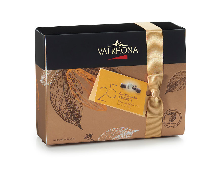 Ballotin mit 25 Pralinen von Valrhona