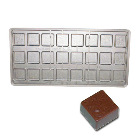 Pralinenform kleines Quadrat Kakao CF0203