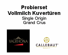 Probierset Vollmilch Kuvertüre Grand Cru