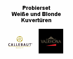 Probierset Kuvertüre Weiß und Blond