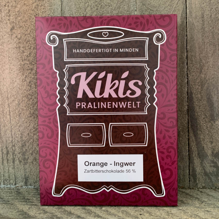 Kiki's Edelbitter Schokolade Orange Ingwer