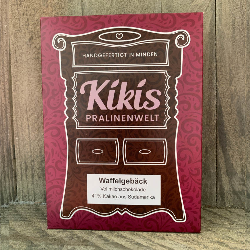 Kiki's Vollmilch Schokolade mit feinem Waffelgebäck