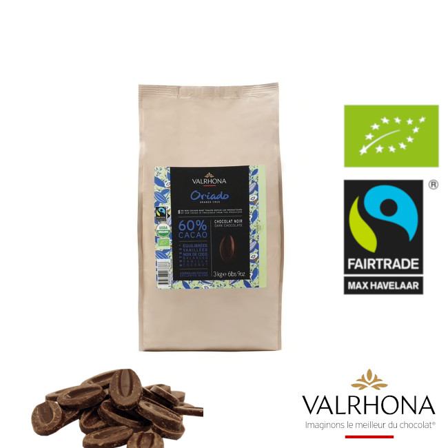 3kg Oriado 60% BIO Valrhona