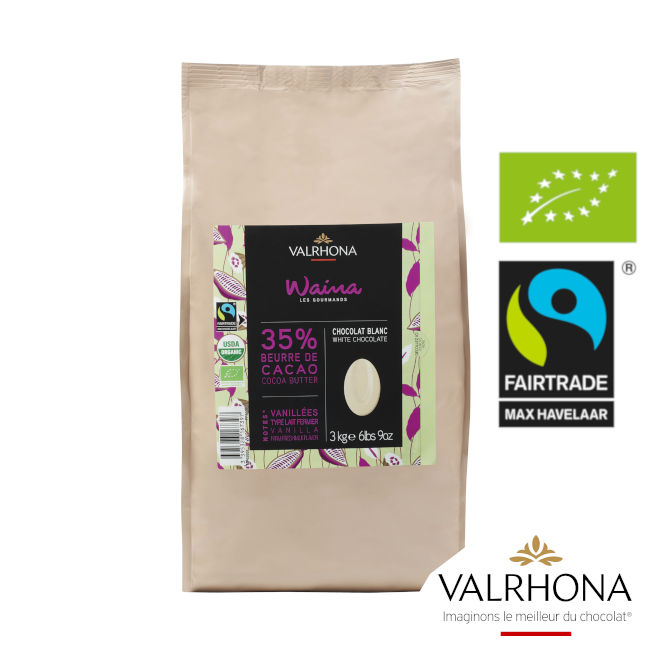 3kg Waina 35% Weisse BIO Valrhona