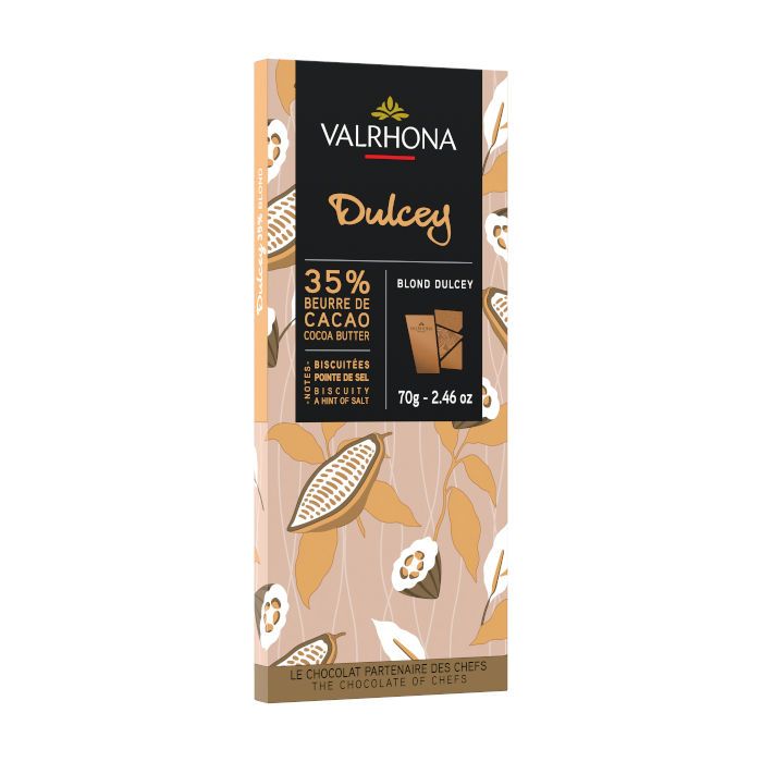 Dulcey 35 % - Blonde Schokolade Tafel von Valrhona