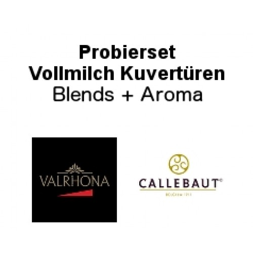 Probierset Milch Kuvertüre Blends+Aroma