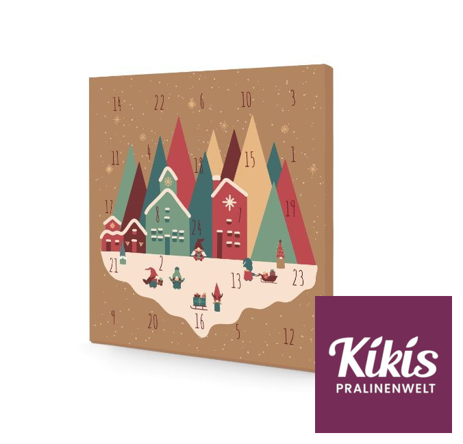 Kiki's Adventskalender mit Grand Cru Vollmilchschokolade