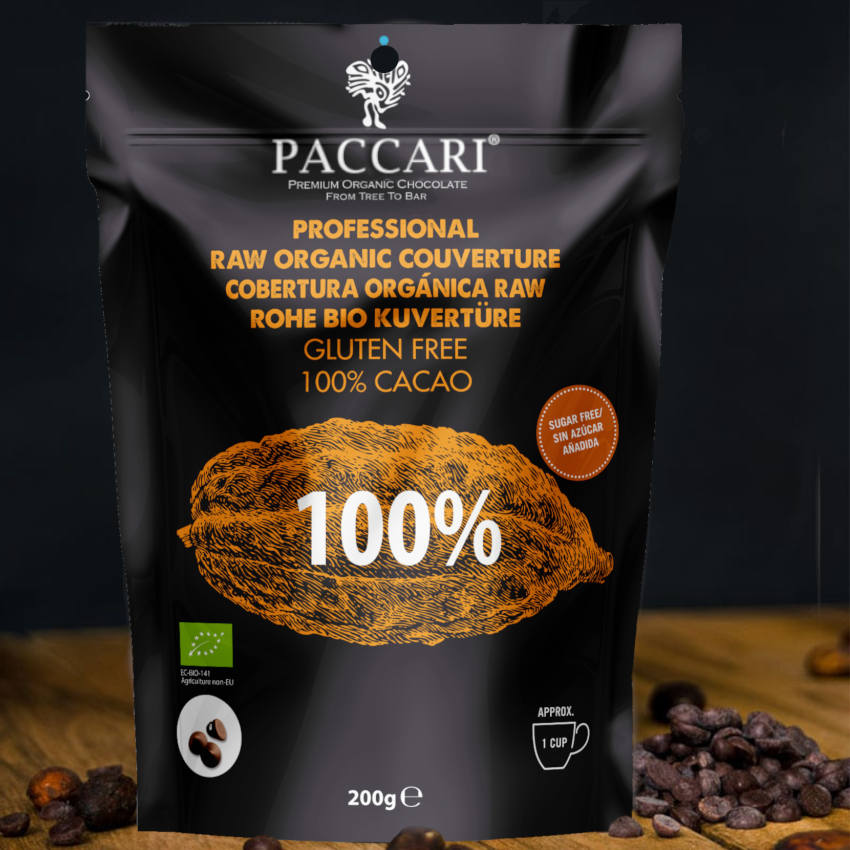 Bio Roh-Kuvertüre 100% Kakaomasse von Pacari / Paccari