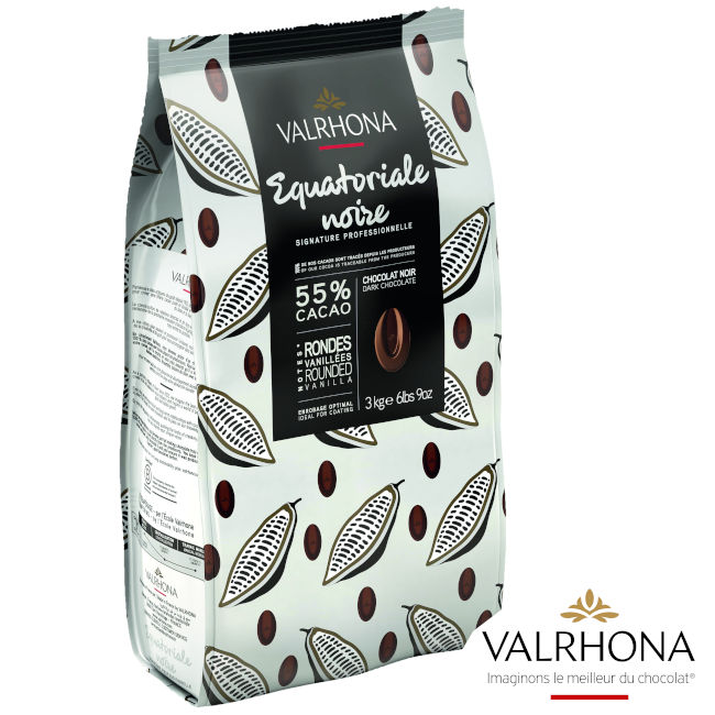 Equatoriale Noire 55% Kuvertüre von Valrhona