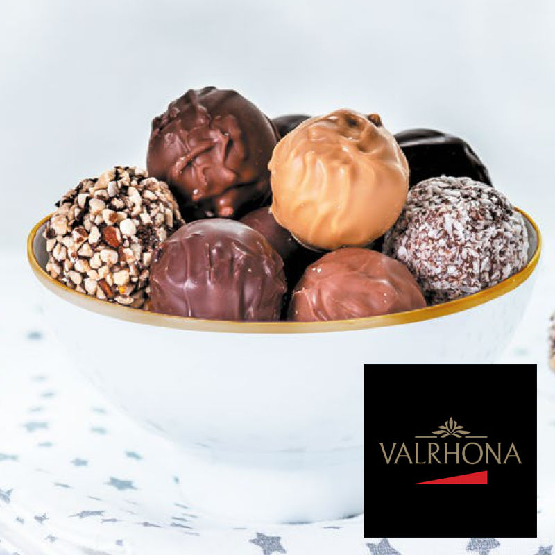 Gemischte Pralinen und Trüffel von Valrhona