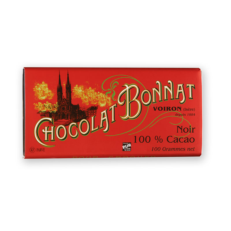 100% de Cacao Schokolade - Ohne Zucker - Grands Crus Historiques von Bonnat 100g Tafel
