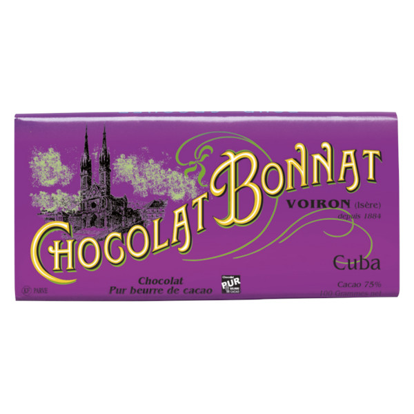 Cuba 75% Grands Crus Du Cacao von Bonnat 100g Tafel