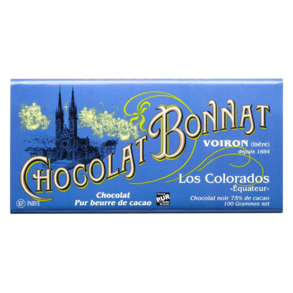 Los Colorados 75% Grands Crus Du Cacao von Bonnat 100g Tafel
