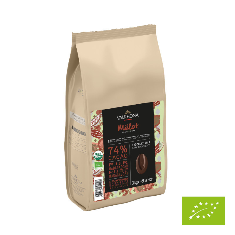 3kg Millot Plantage 74% BIO Valrhona