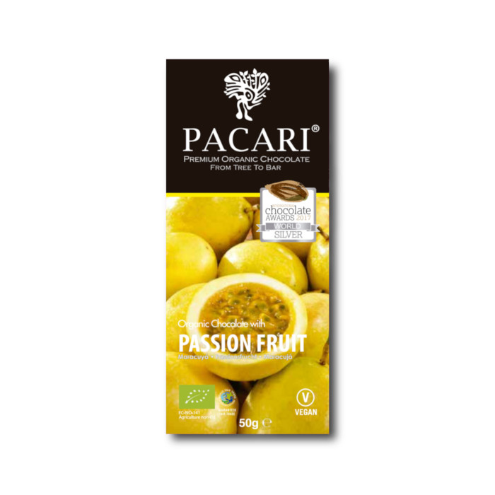 Bio Schokolade Pacari / Paccari mit Maracuja (Passionsfrucht), 60% Kakao