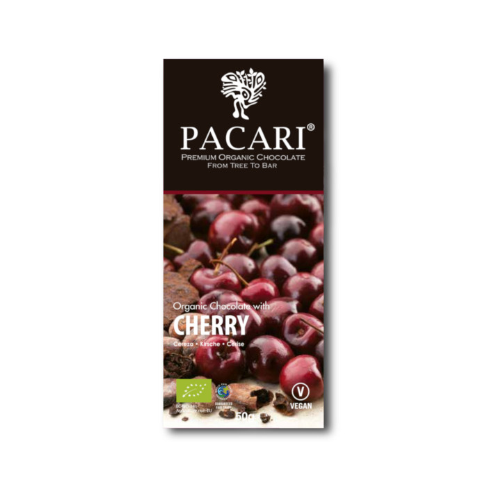 Bio Schokolade Pacari / Paccari mit Kirsche, 60% Kakao