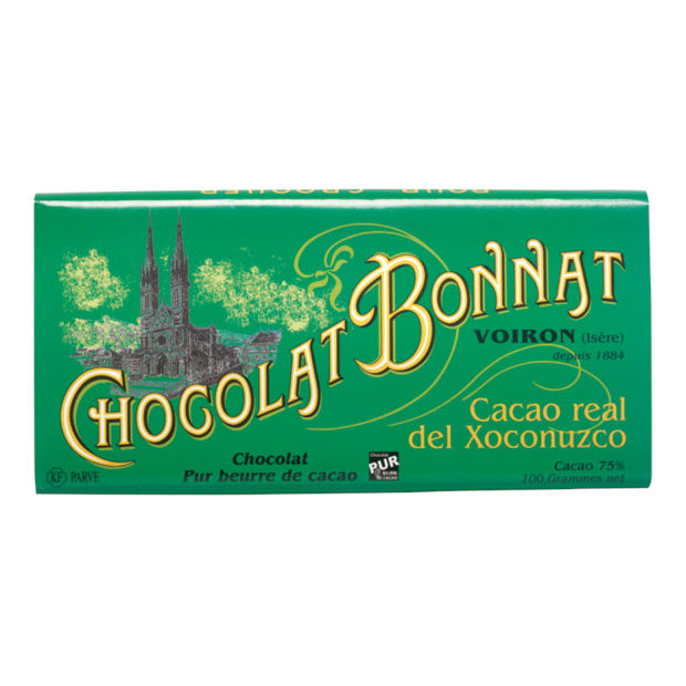 Real del Xoconuzco 75% Grands Crus Du Cacao von Bonnat 100g Tafel
