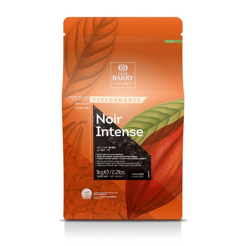 1kg Noir Intense Cacao Barry (früher: Van Houten Intense deep black - Schwarzes Kakaopulver 10/12 stark entölt