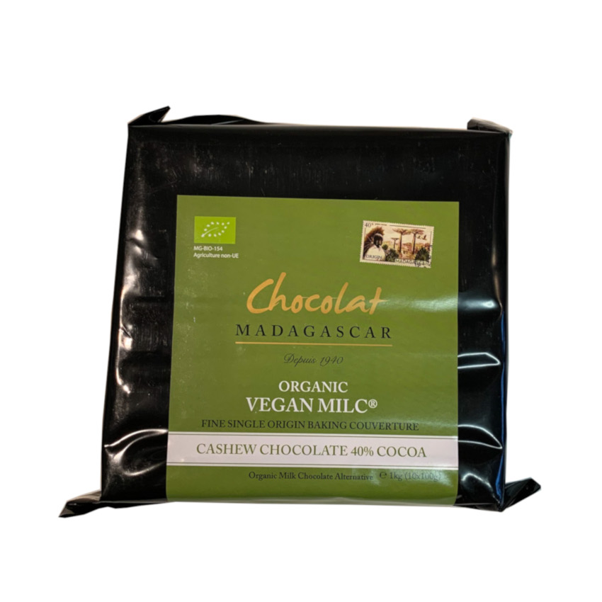 Vegan Milc® Cashew Schokolade 1kg - Chocolat Madagascar - Chocolaterie Robert