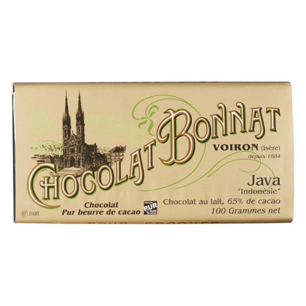 Java - Grands Crus Milchschokolade - 65% Kakao von Bonnat 100g Tafel