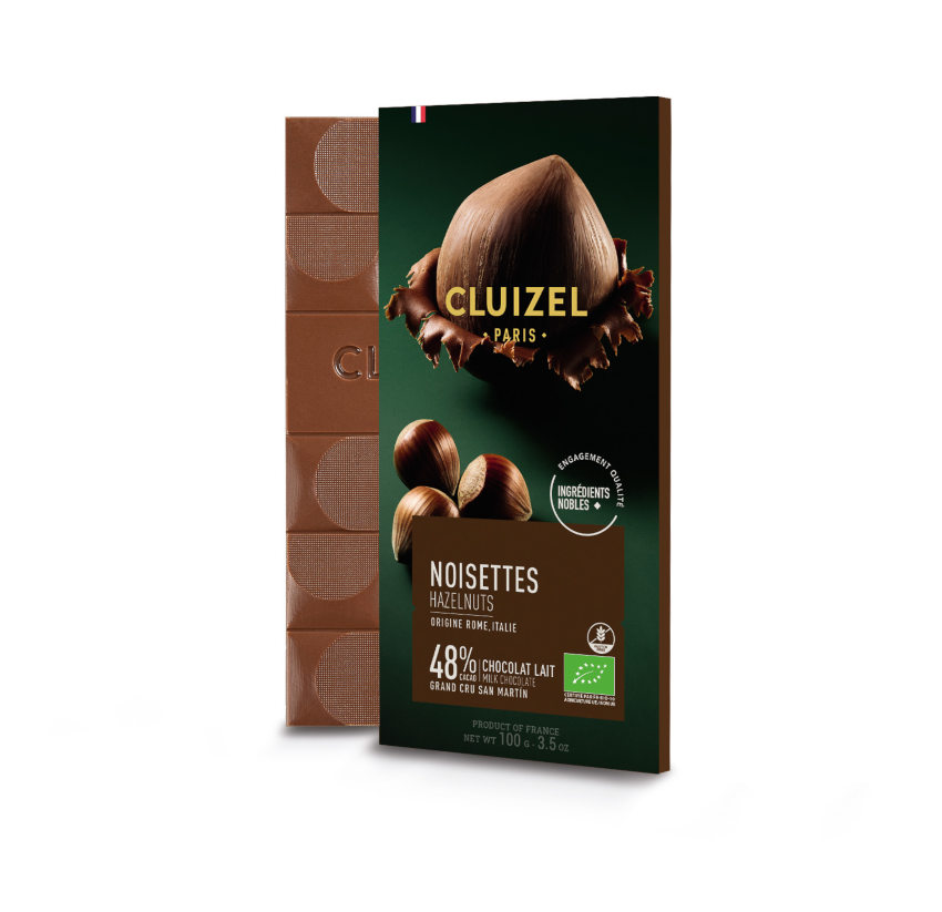 San Martin Lait Noisette 48% Bio Vollmilchschokolade mit Haselnuss Michel Cluizel