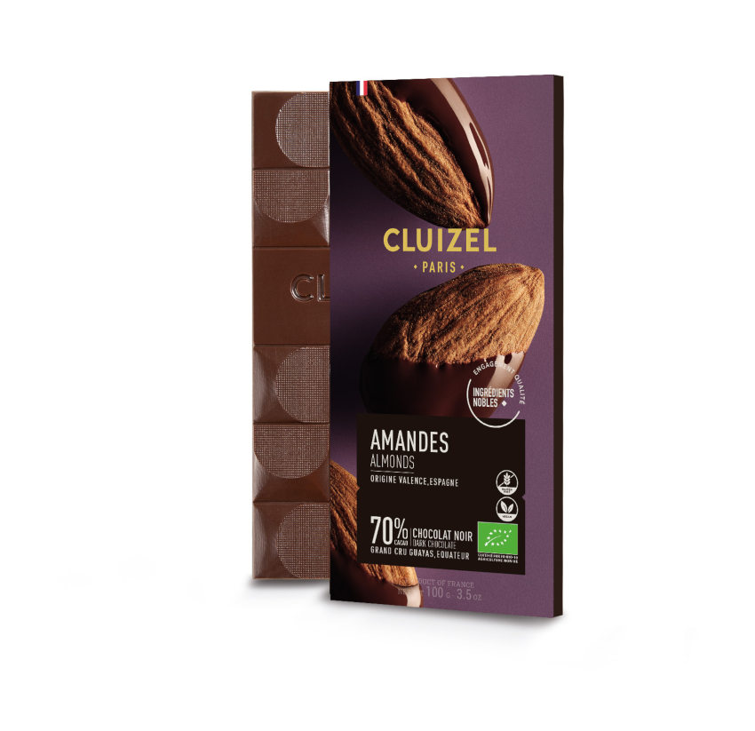 Guayas Amandes 70% Bio Schokolade mit Mandel Michel Cluizel