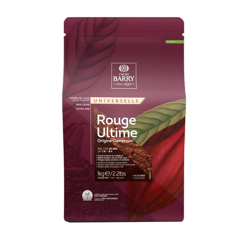 1kg Rouge Ultime Kakaopulver 20/22 Cacao Barry (früher: Van Houten Robust Red Cameroon)