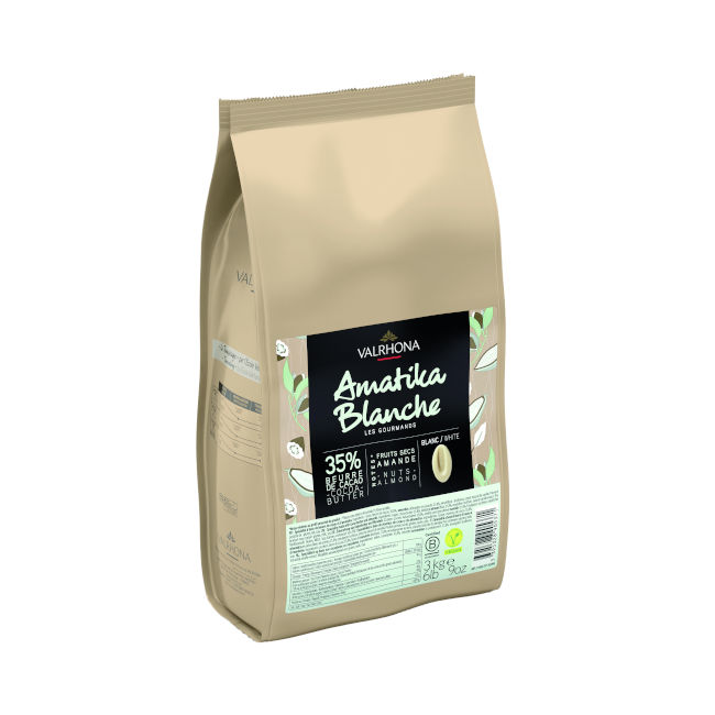 3kg Amatika Blanche 35% vegane "Weiße" Schokolade Valrhona