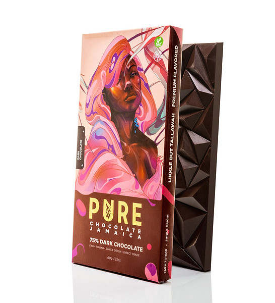 Dunkle Schokolade 75% Tafel - PURE Chocolate