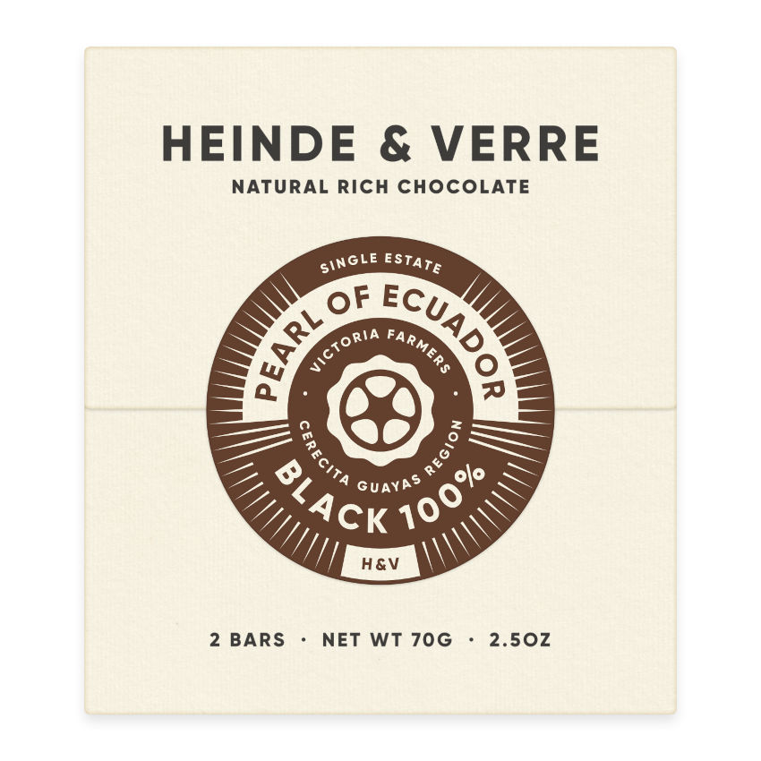 Pearl of Ecuador Black 100% - 70g von Heinde & Verre