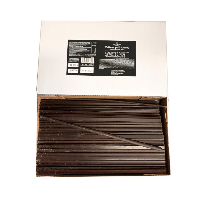 Batons Petits Pains 36cm Valrhona, 15,4g/Stk. 48% Kakao, 5kg