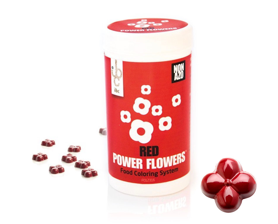 PowerFlowers Rot 50g non Azo Callebaut