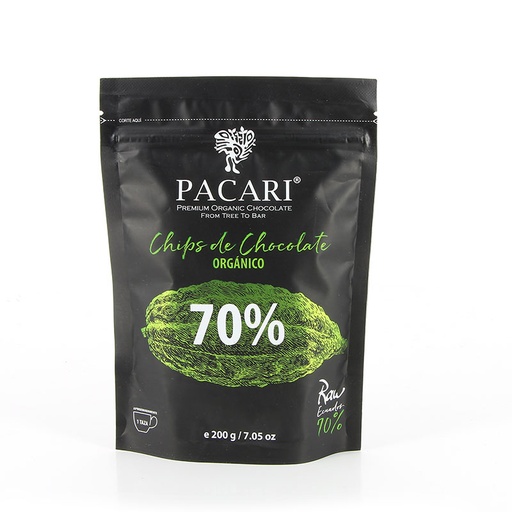 [130840] 1kg Bio Roh-Kuvertüre 70% Paccari