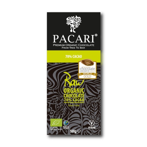 [130795] Pacari / Paccari RAW 70 Tafel Rohe Bio Schokolade