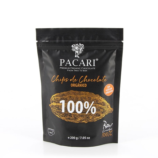 [141161] 200g Bio Roh-Kuvertüre 100% Paccari