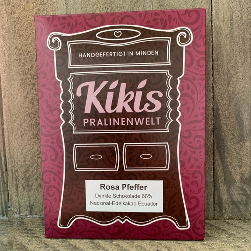 [110290] Kiki's Edelbitter Schokolade mit Rosa Pfeffer