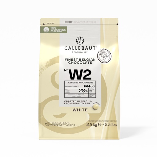 [barry-callebaut-weisse-kuvertuere] Callebaut Callets Weiße Kuvertüre Excellent W2