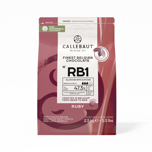 [ruby-rb1-callebaut] Ruby - RB1 Kuvertüre von Callebaut