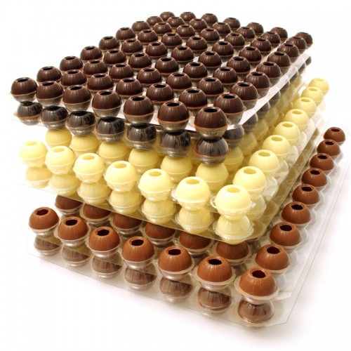 [161994] 6 Lagen Trüffelkugeln gemischt Chocolaterie Keller