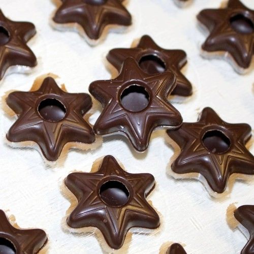 [stern-hohlkoerper-dunkel-kc] Stern Hohlkörper Dunkel Chocolaterie Keller aus Deutschland
