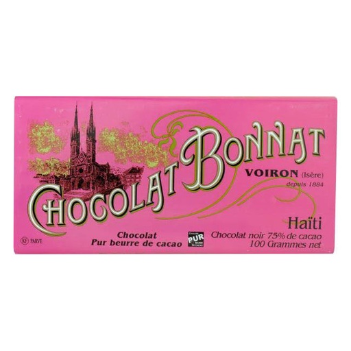 [170103] Haiti 75% Grands Crus Du Cacao von Bonnat 100g Tafel