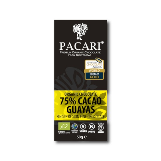 [170256] Guayas - Ecuador - Bio Schokolade Pacari / Paccari 75% Kakao