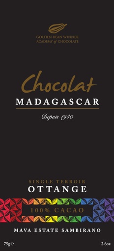 [170277] Ottange 100% Single Farm - Chocolat Madagascar 85g Tafel