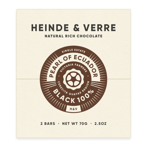 [170398] Pearl of Ecuador Black 100% - 70g von Heinde & Verre